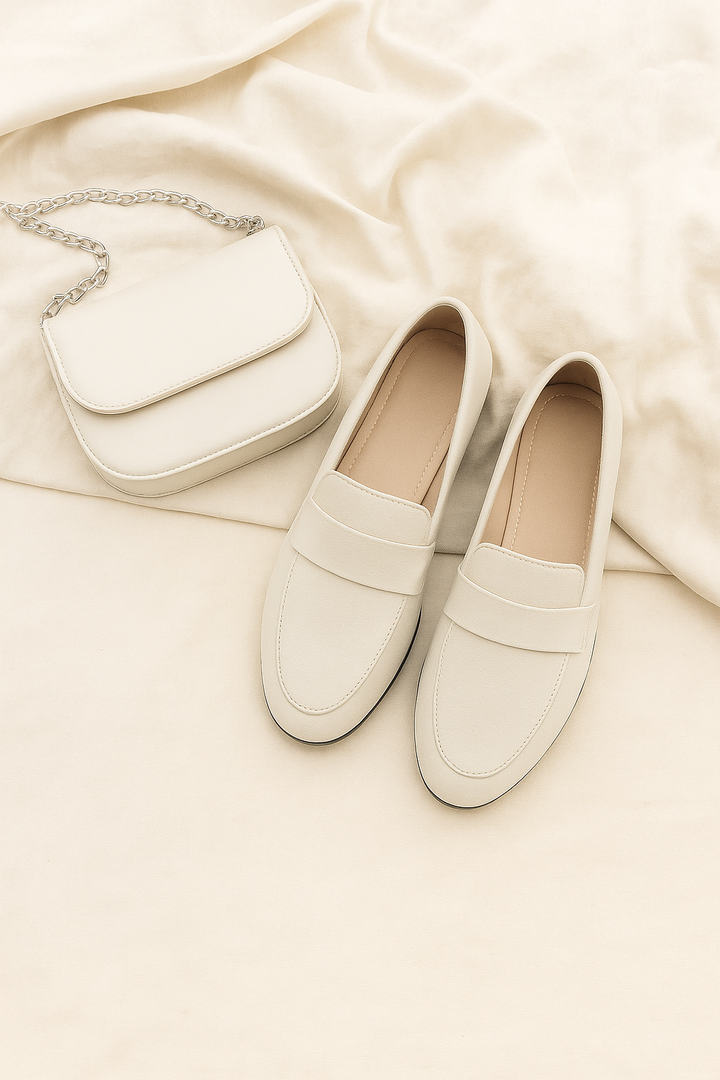 Women’s Loafers – Leather-Look, Vintage & Slip-Resistant