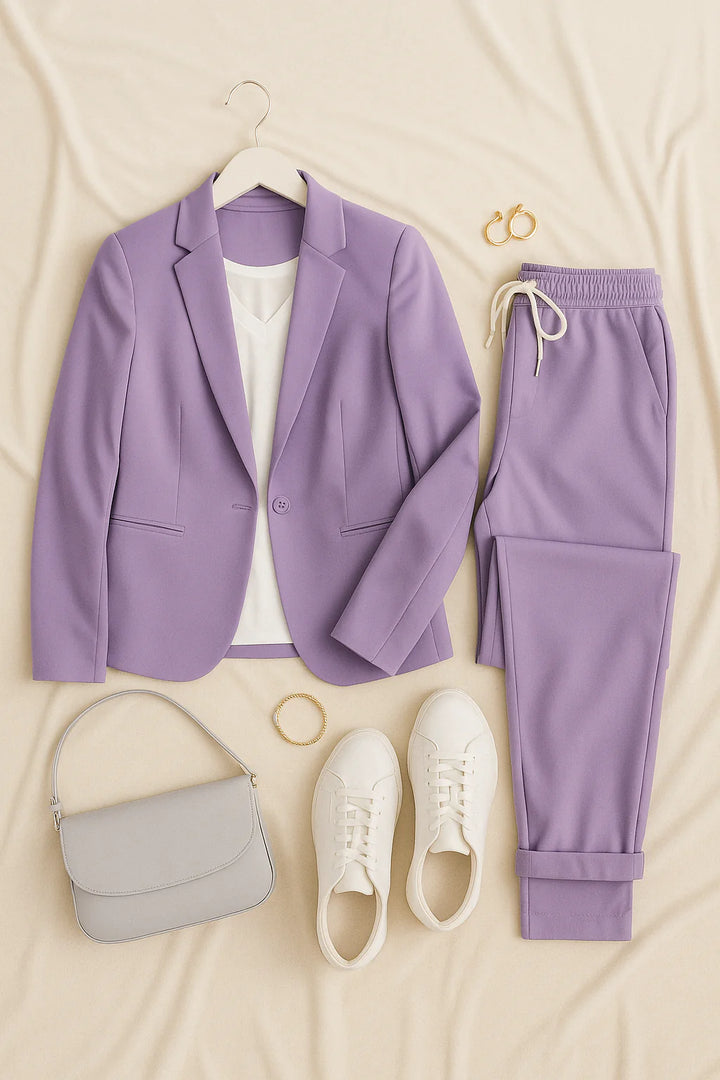 Women’s Blazer Set – Linen-look, Elegant & Comfortable