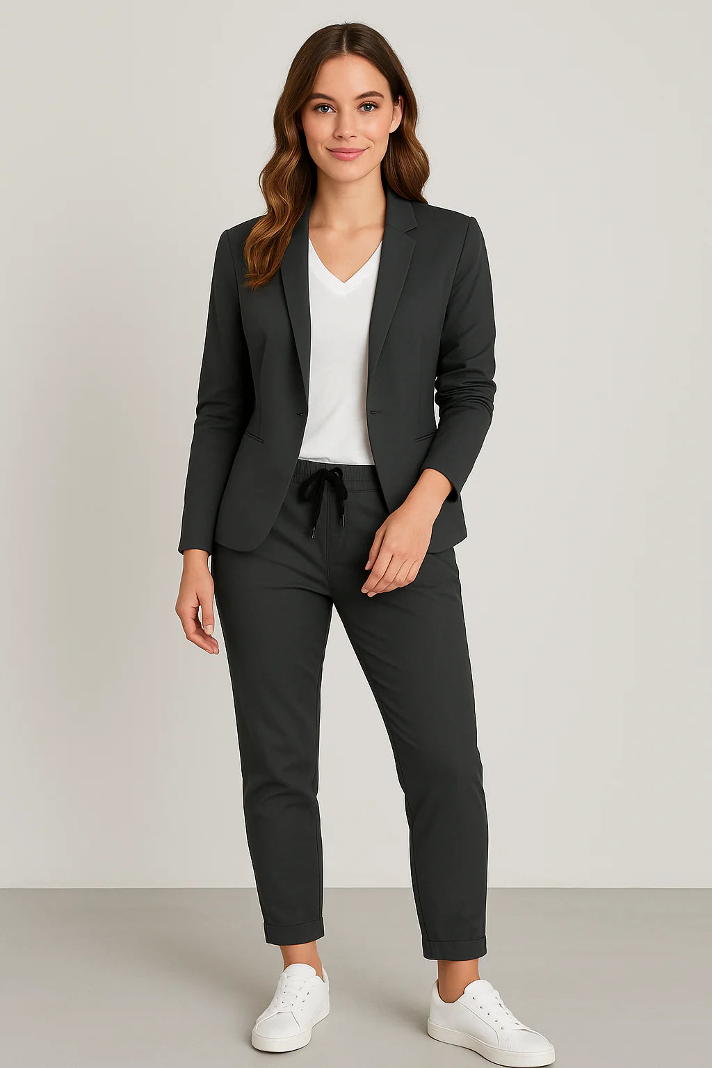 Women’s Blazer Set – Linen-look, Elegant & Comfortable