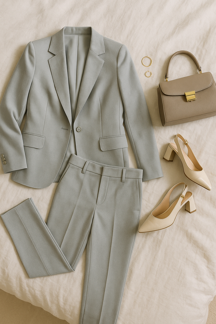 Women’s Business Set – Blazer-Look, Elegant & Slim Fit