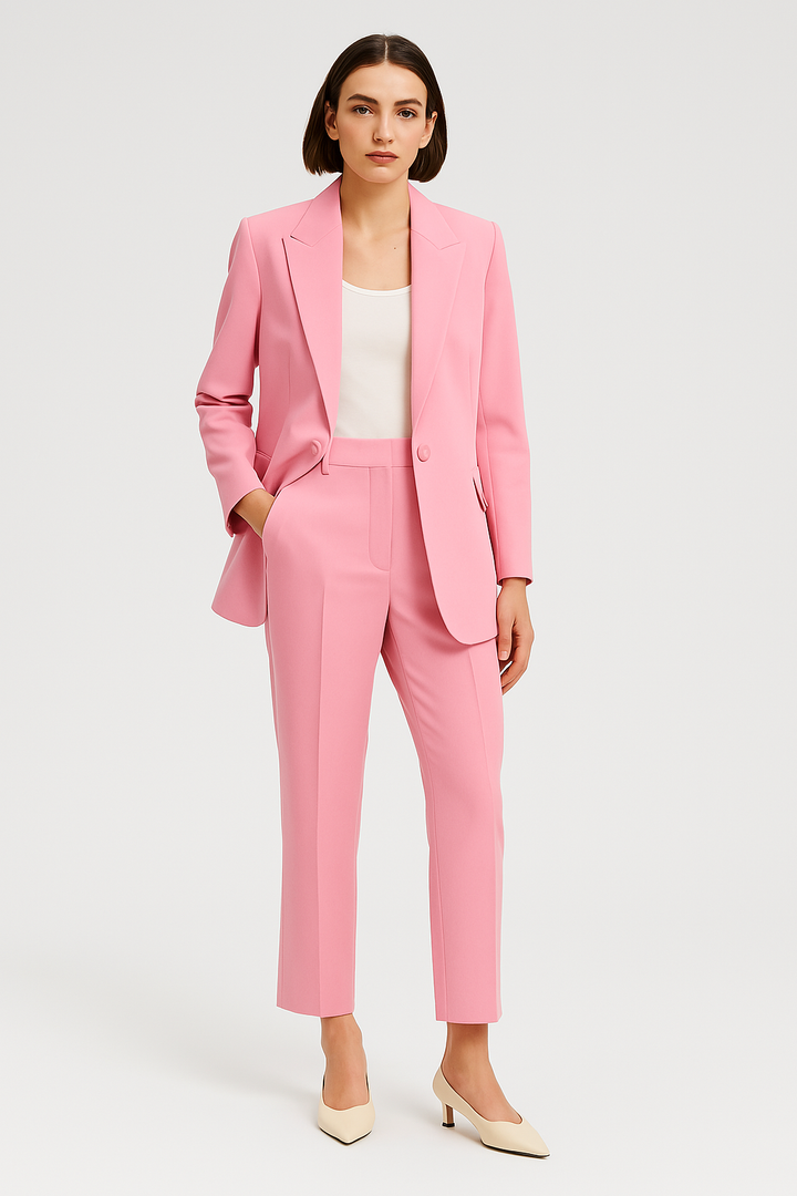 Women’s Business Set – Blazer-Look, Elegant & Slim Fit