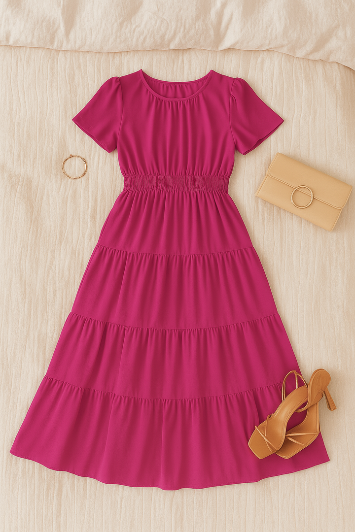 Women’s Maxi Dress – Vintage-Look, Elegant & Flowy