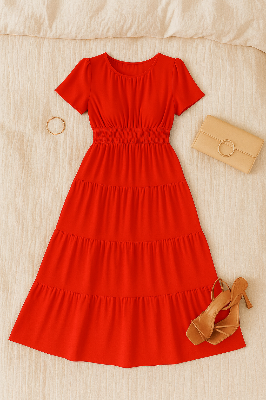 Women’s Maxi Dress – Vintage-Look, Elegant & Flowy