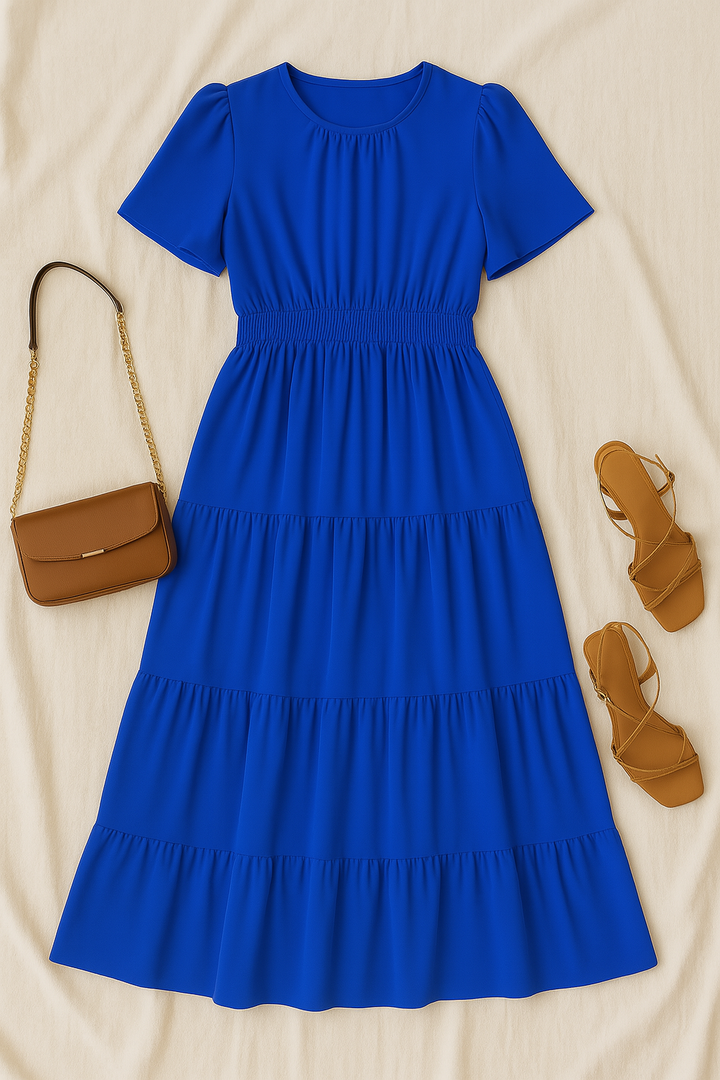 Women’s Maxi Dress – Vintage-Look, Elegant & Flowy