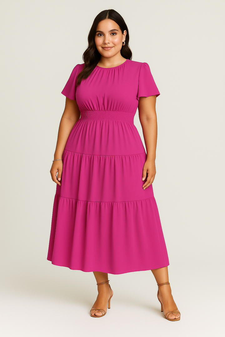 Women’s Maxi Dress – Vintage-Look, Elegant & Flowy