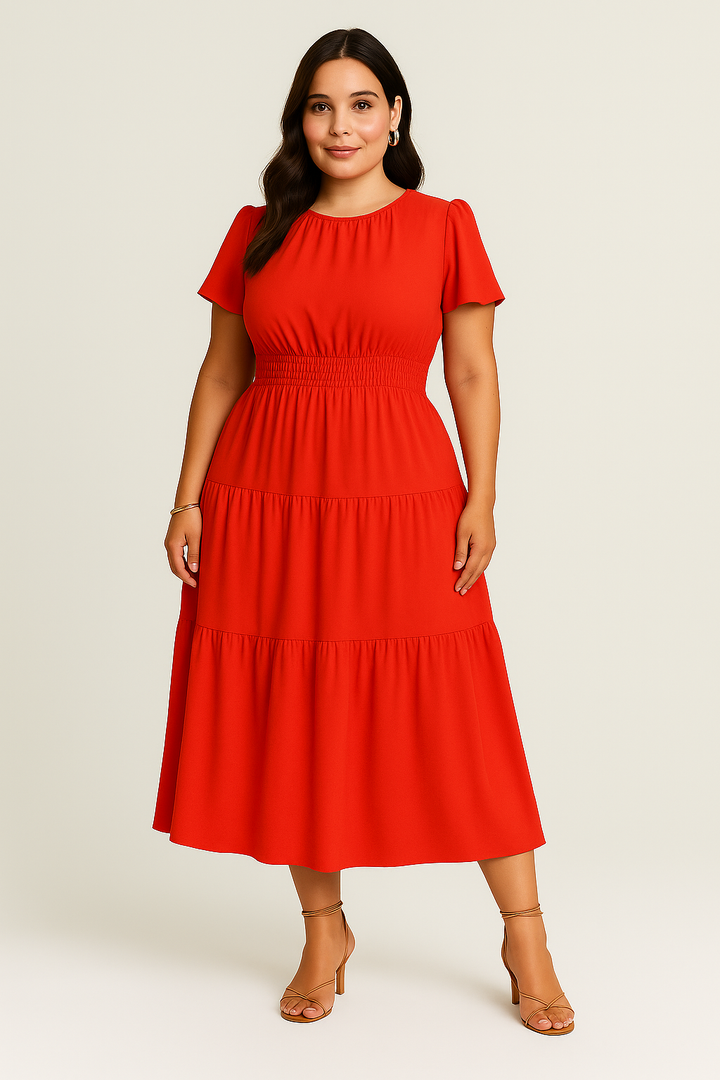 Women’s Maxi Dress – Vintage-Look, Elegant & Flowy