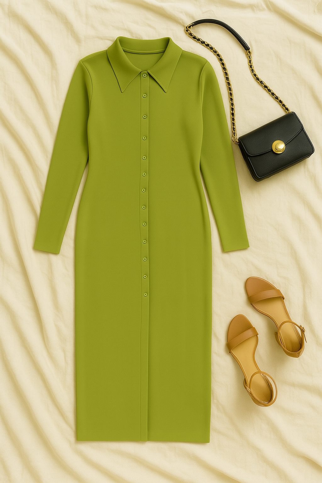 Women’s Jumper Dress – Knit-Look, Slim & Sophisticated