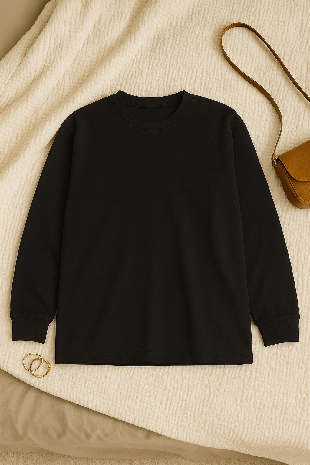 Womens T-Shirt – Jersey Look, Loose & Comfortable