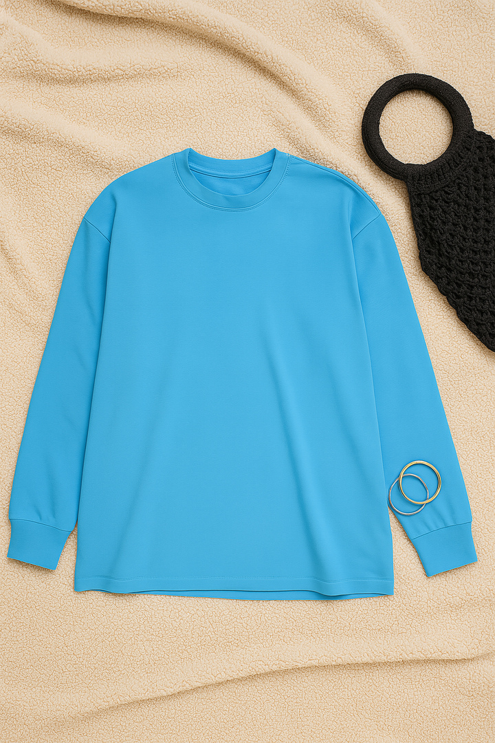 Womens T-Shirt – Jersey Look, Loose & Comfortable
