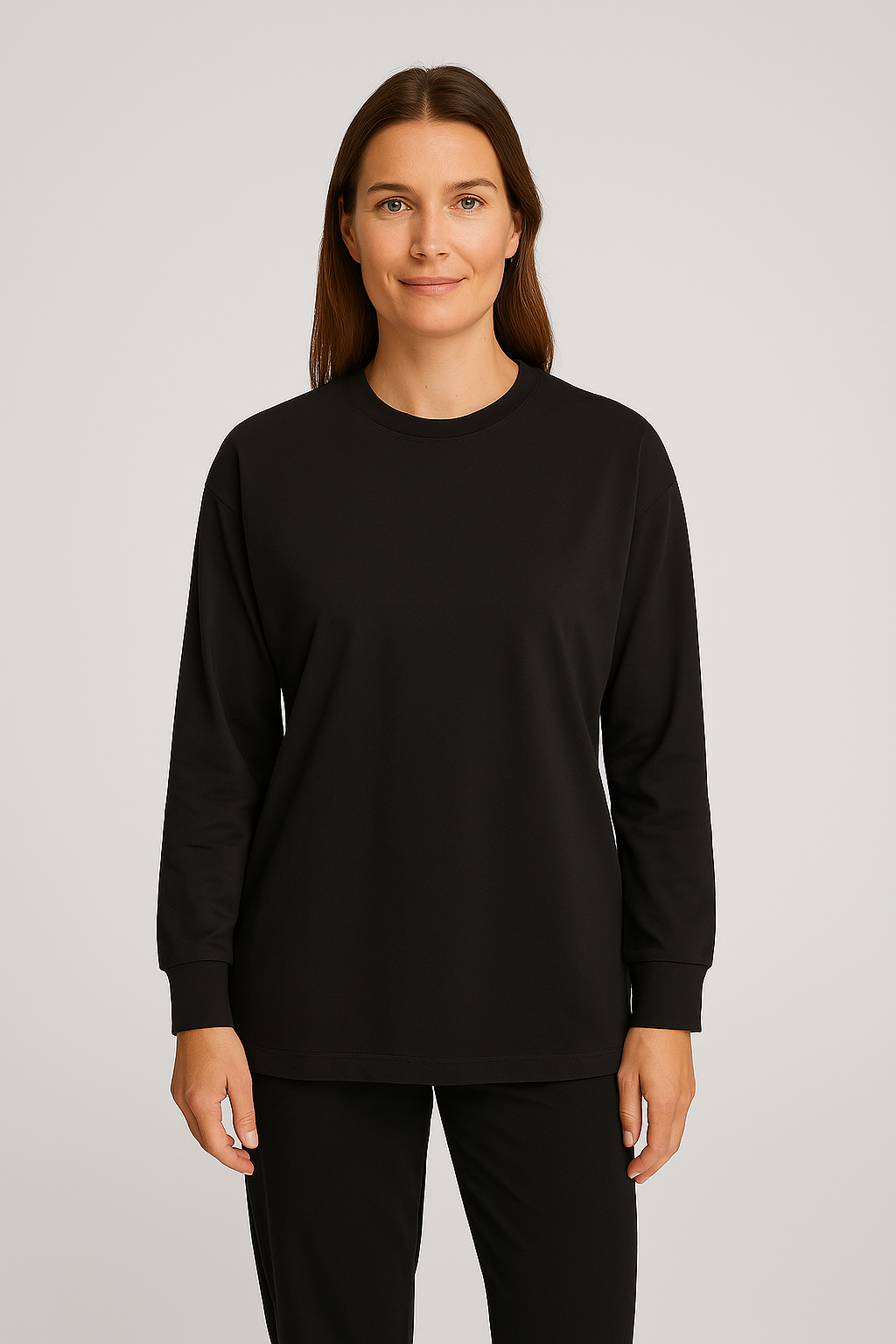 Womens T-Shirt – Jersey Look, Loose & Comfortable