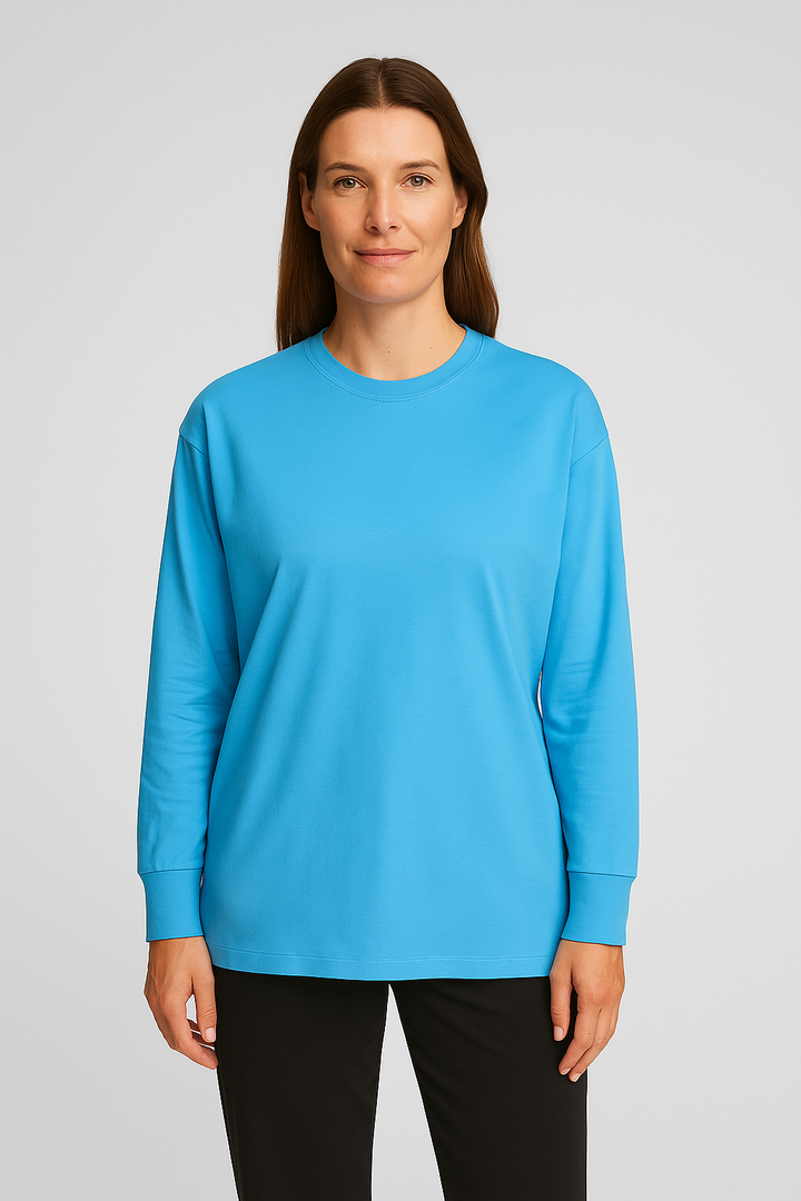 Womens T-Shirt – Jersey Look, Loose & Comfortable