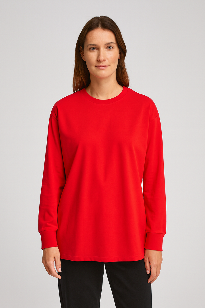 Womens T-Shirt – Jersey Look, Loose & Comfortable