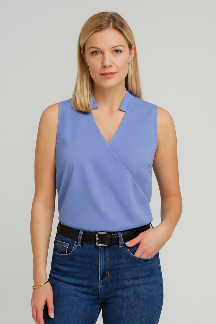 Women’s Top – V-Neck Summer, Soft & Casual