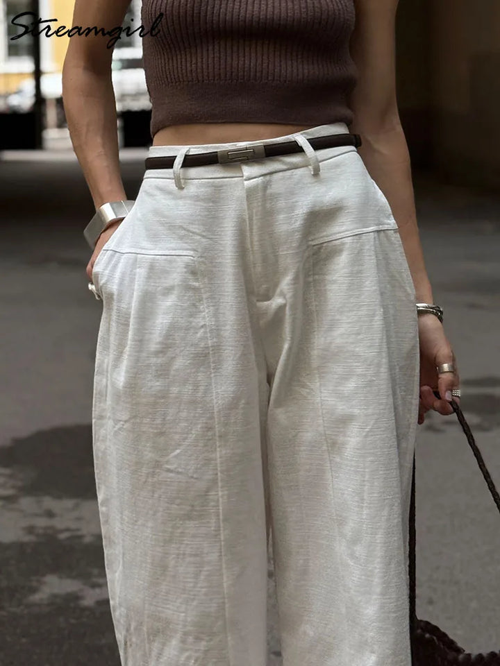 ELARIA | HIGH-WAIST WIDE-LEG TROUSERS