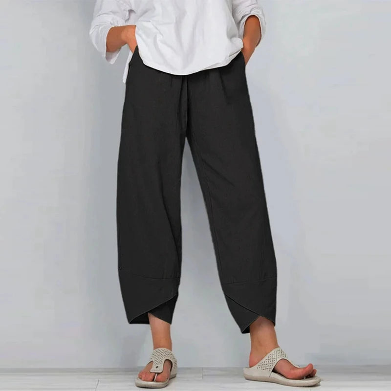 HARLENA | RELAXED LINEN TROUSERS