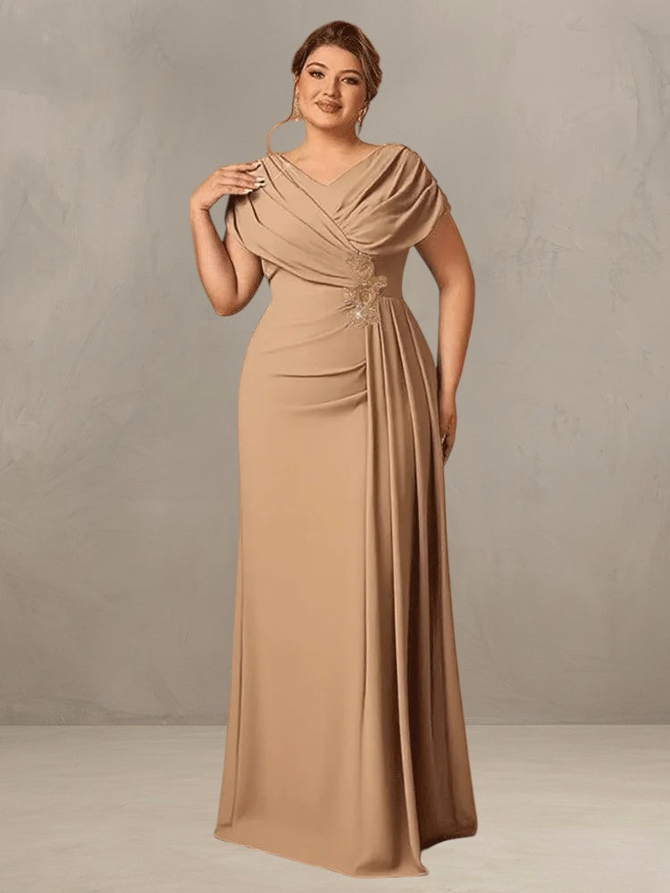 BEVERLEY | CHIFFON EVENING MAXI DRESS