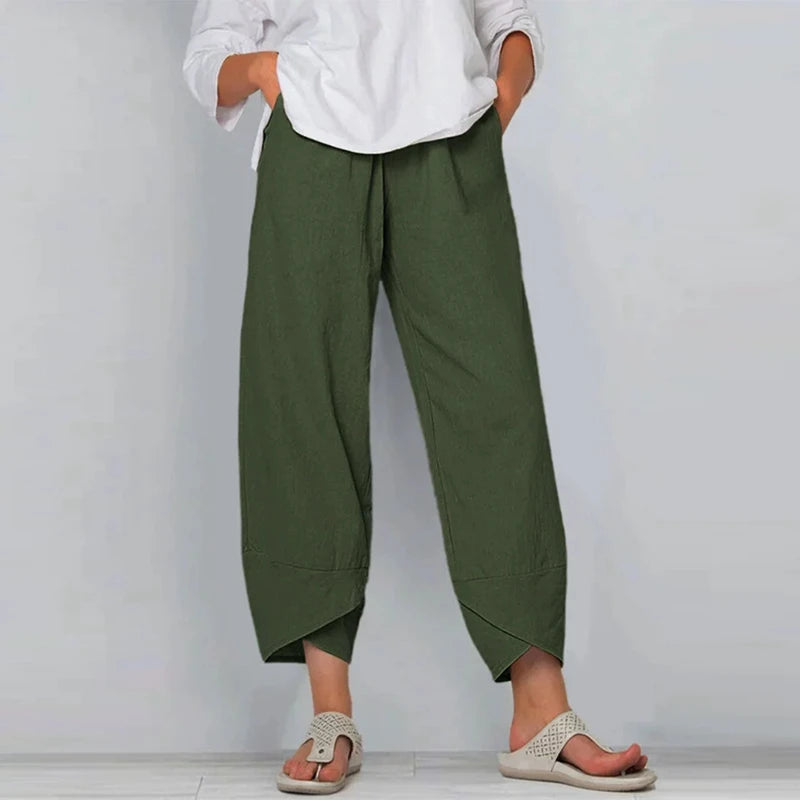 HARLENA | RELAXED LINEN TROUSERS