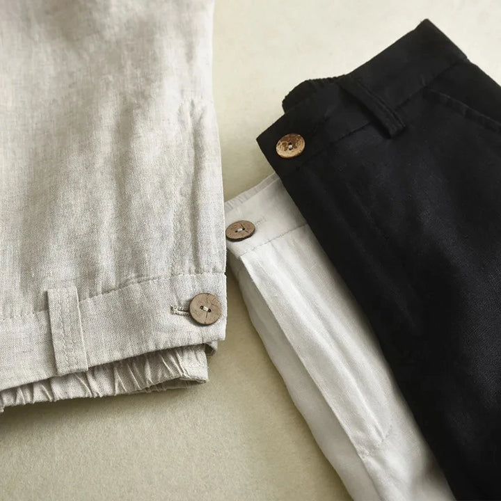 ALINA | WIDE-LEG LINEN TROUSERS