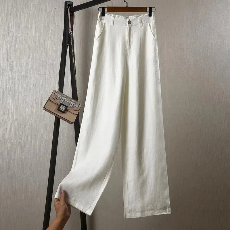 ALINA | WIDE-LEG LINEN TROUSERS