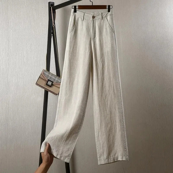 ALINA | WIDE-LEG LINEN TROUSERS