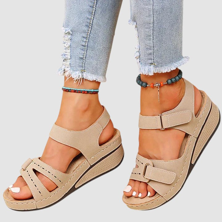 ANTONIA | COMFORTABLE ORTHOPAEDIC WEDGE SANDALS