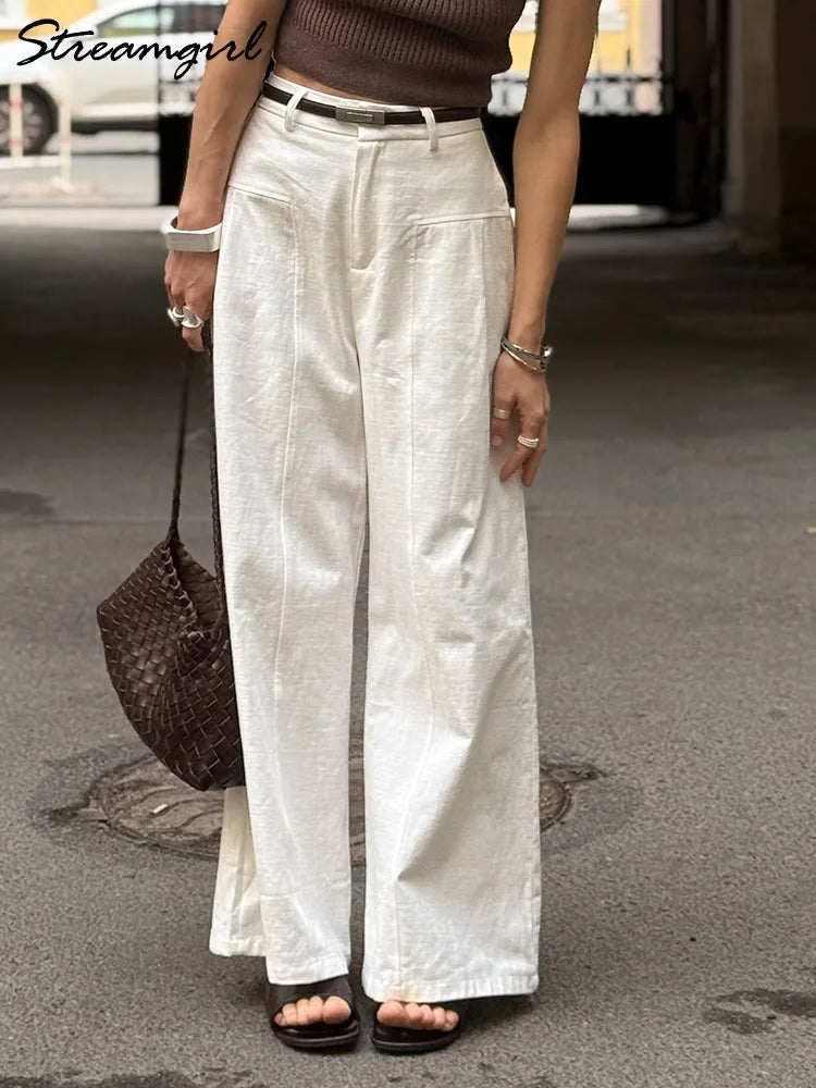 ELARIA | HIGH-WAIST WIDE-LEG TROUSERS