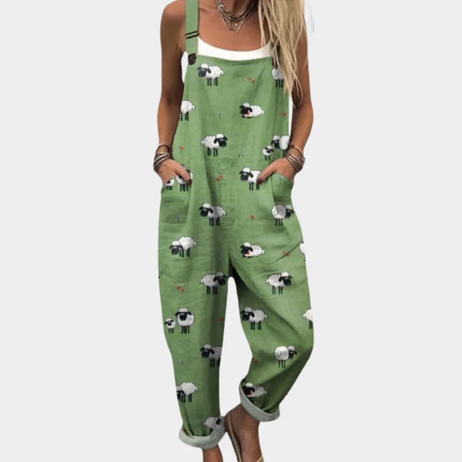 RELAXED DUNGAREE JUMPSUIT