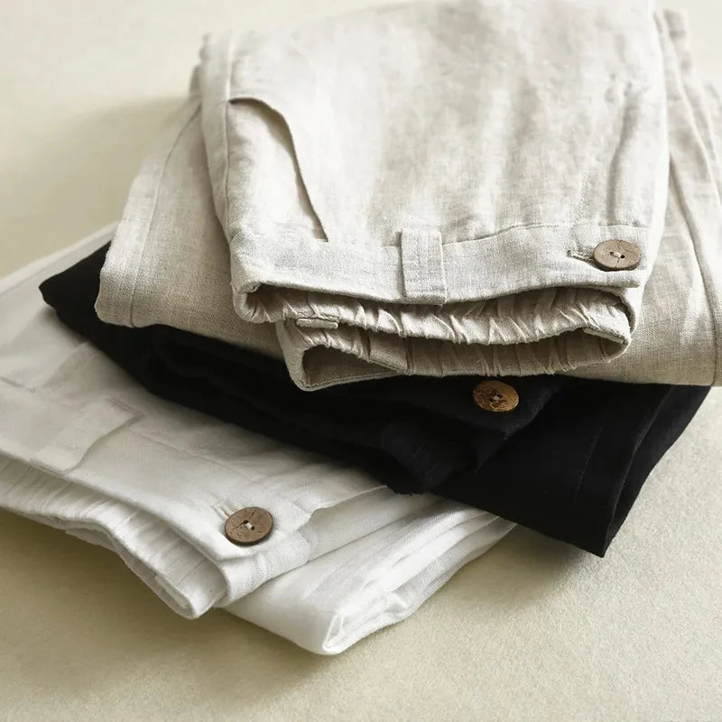 ALINA | WIDE-LEG LINEN TROUSERS