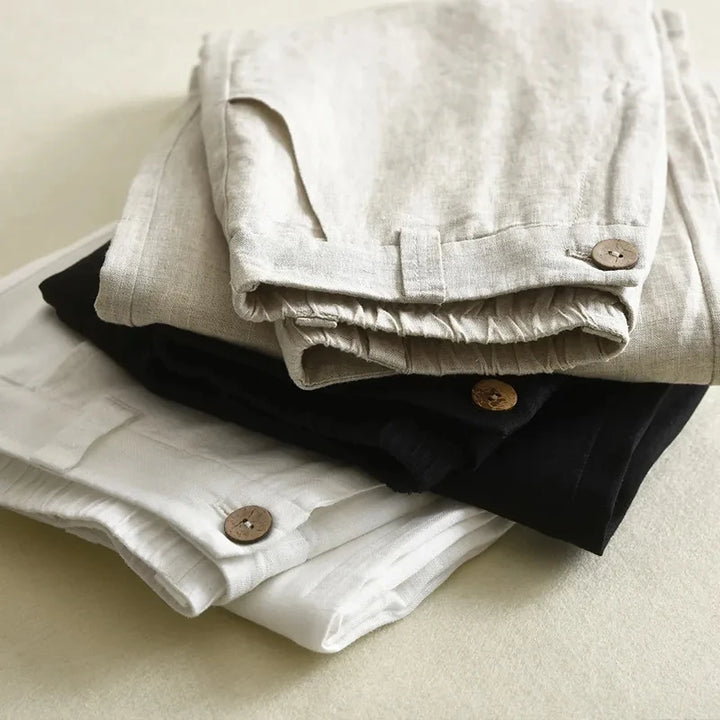 ALINA | WIDE-LEG LINEN TROUSERS