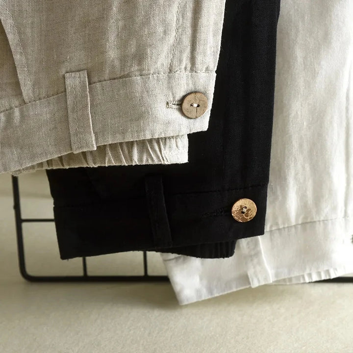 ALINA | WIDE-LEG LINEN TROUSERS