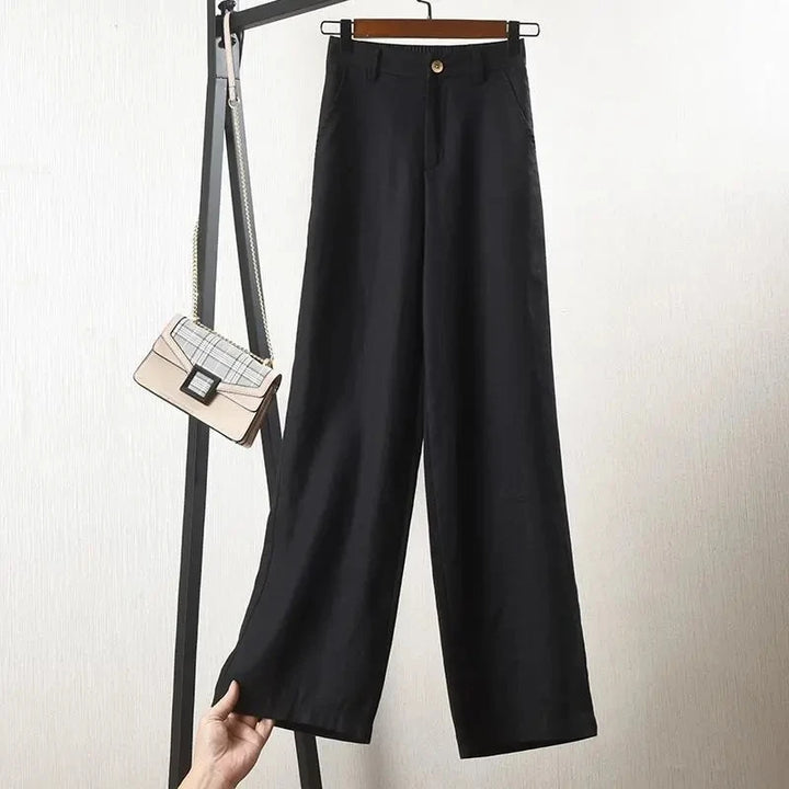 ALINA | WIDE-LEG LINEN TROUSERS