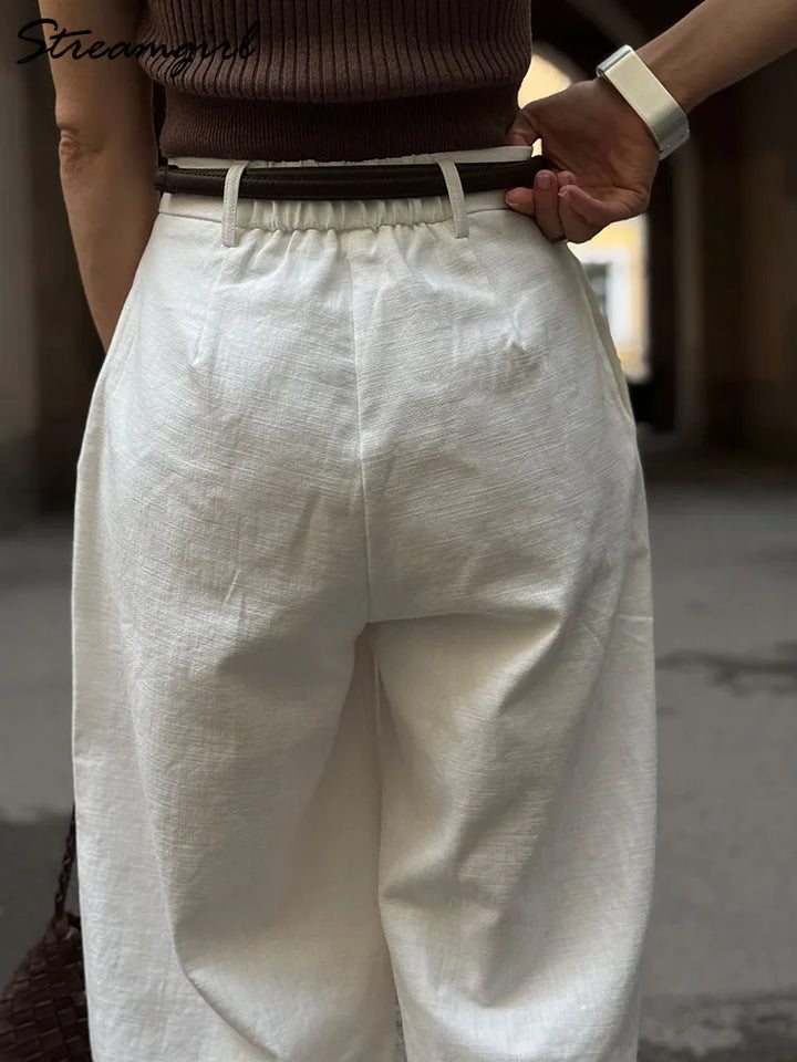 ELARIA | HIGH-WAIST WIDE-LEG TROUSERS