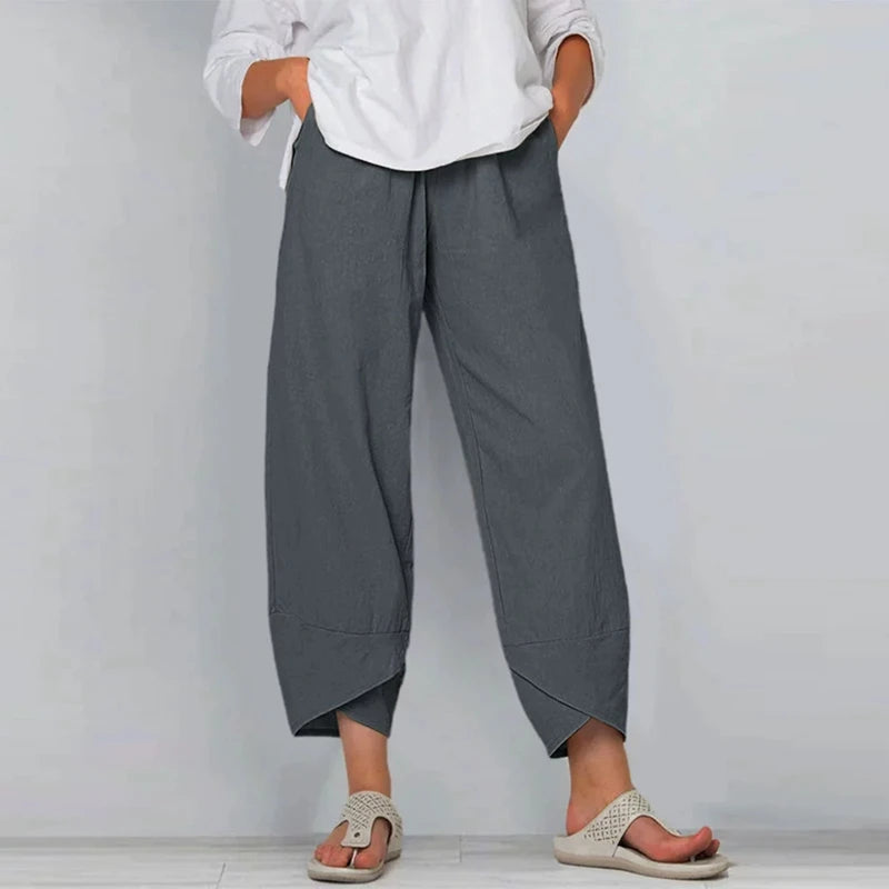 HARLENA | RELAXED LINEN TROUSERS
