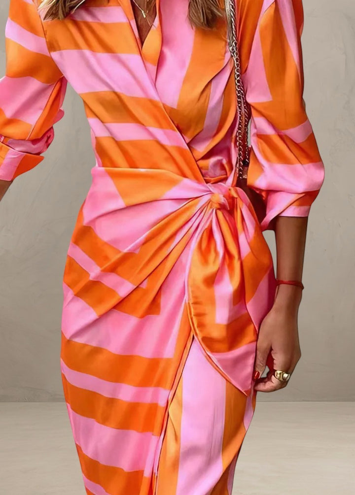 SINDERELLA | PRINTED WRAP DRESS