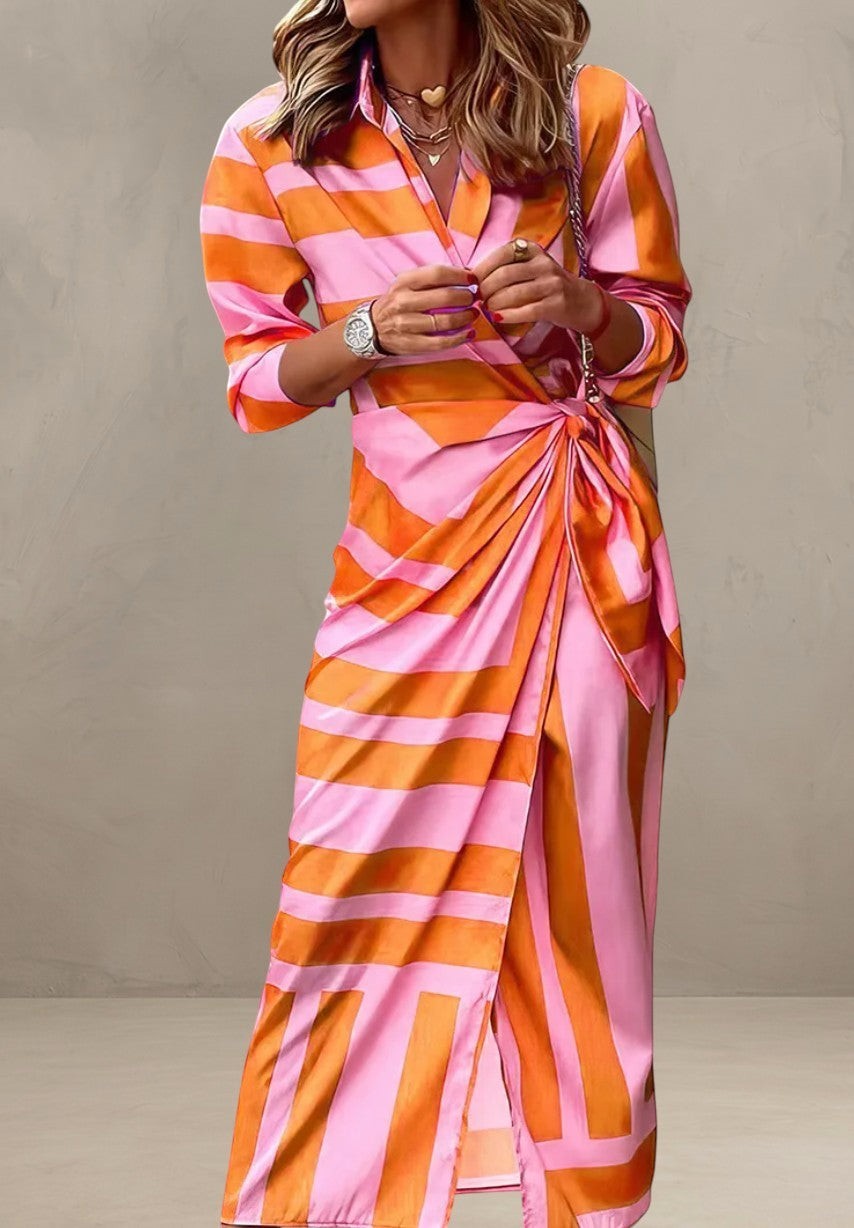 SINDERELLA | PRINTED WRAP DRESS