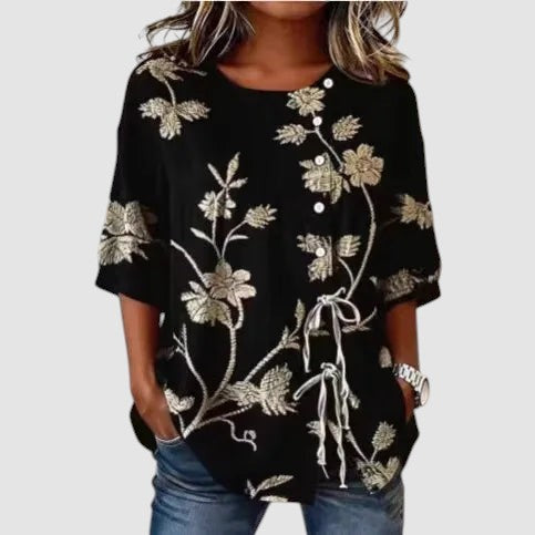 CELESTINA | FLORAL EMBROIDERED BLOUSE