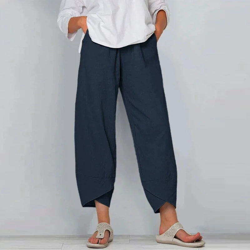 HARLENA | RELAXED LINEN TROUSERS