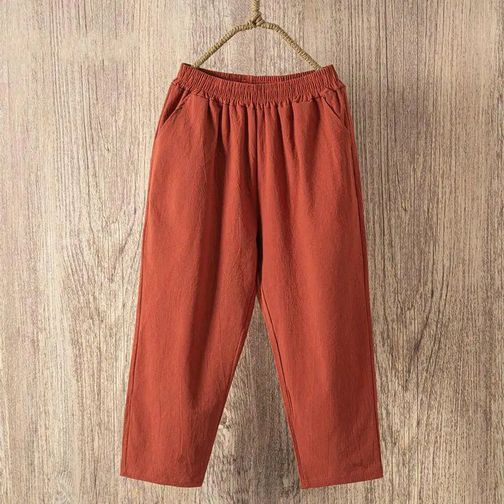 VALIRA | COTTON LINEN HAREM TROUSERS