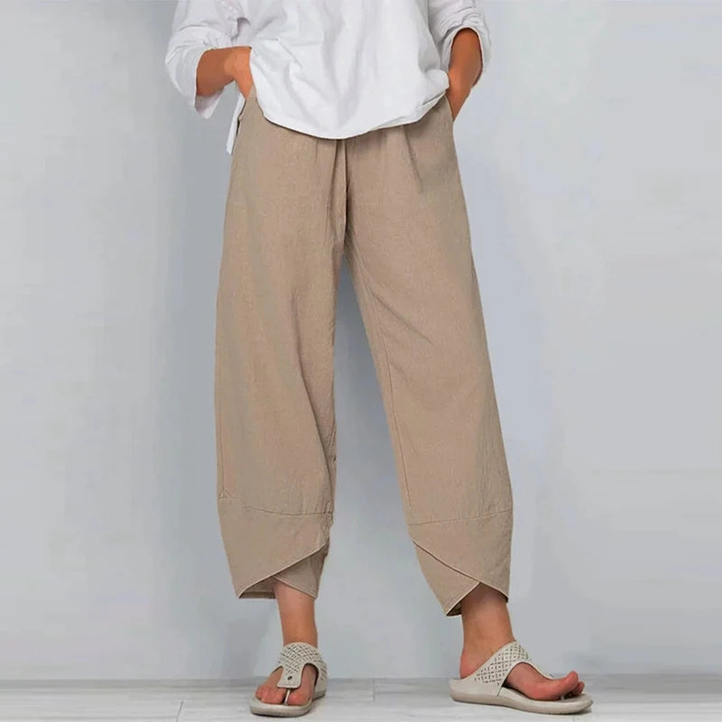 HARLENA | RELAXED LINEN TROUSERS