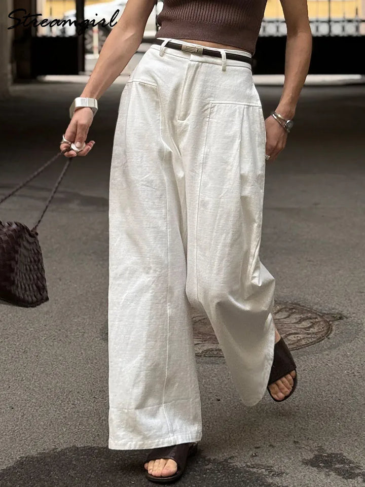 ELARIA | HIGH-WAIST WIDE-LEG TROUSERS