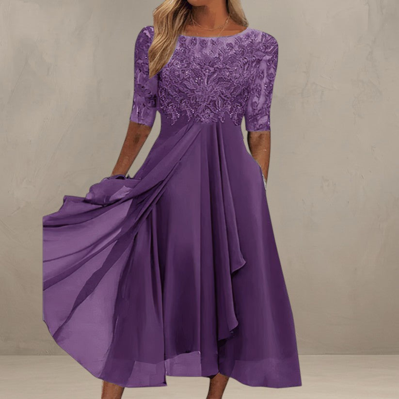 DITA | ELEGANT LACE MIDI DRESS
