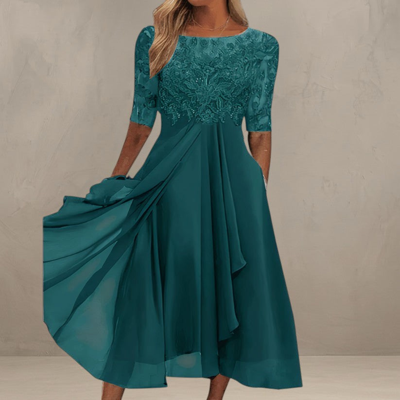 DITA | ELEGANT LACE MIDI DRESS