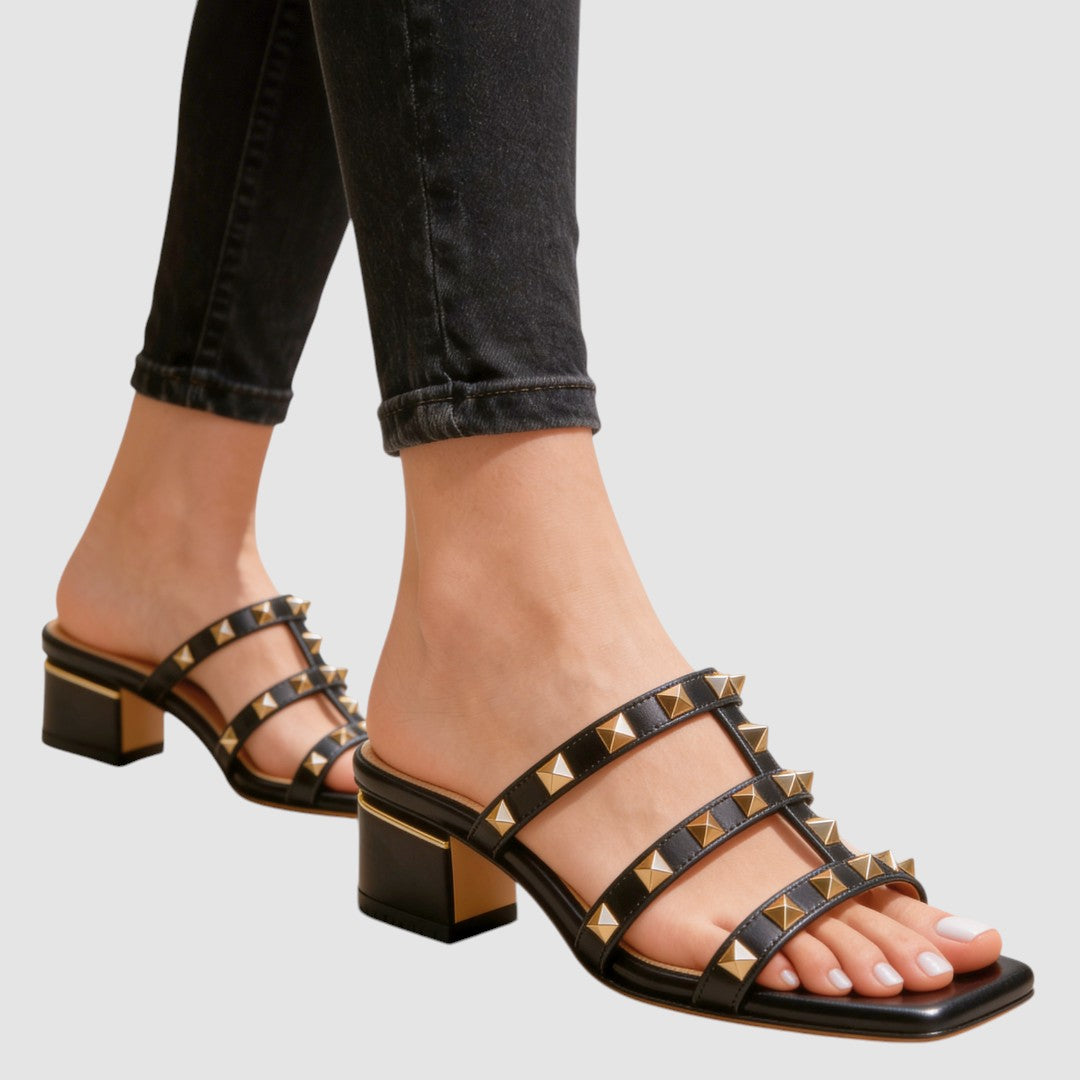 ADILA | STUDDED SANDALS