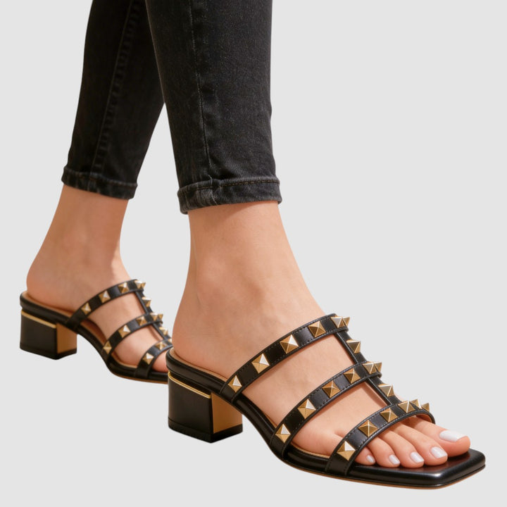 ADILA | STUDDED SANDALS