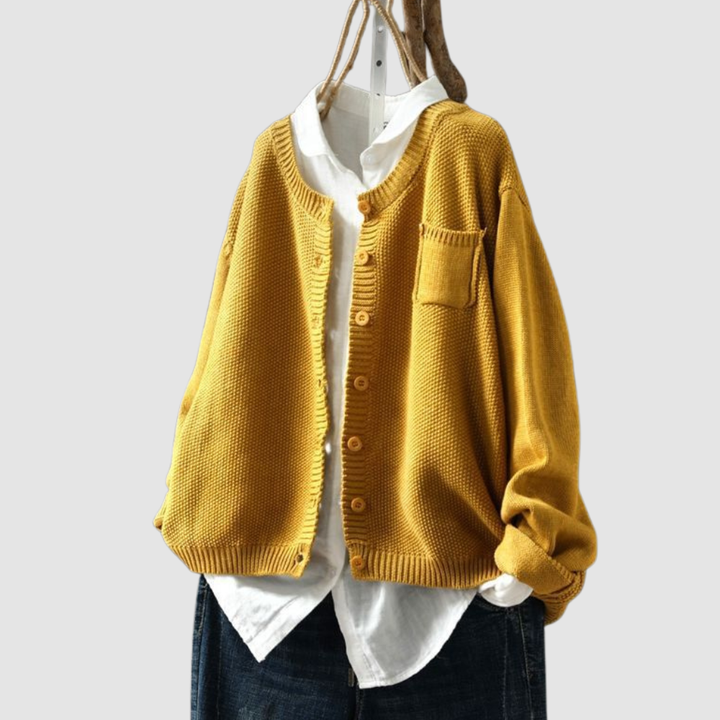 LUCY | KNIT BUTTON CARDIGAN