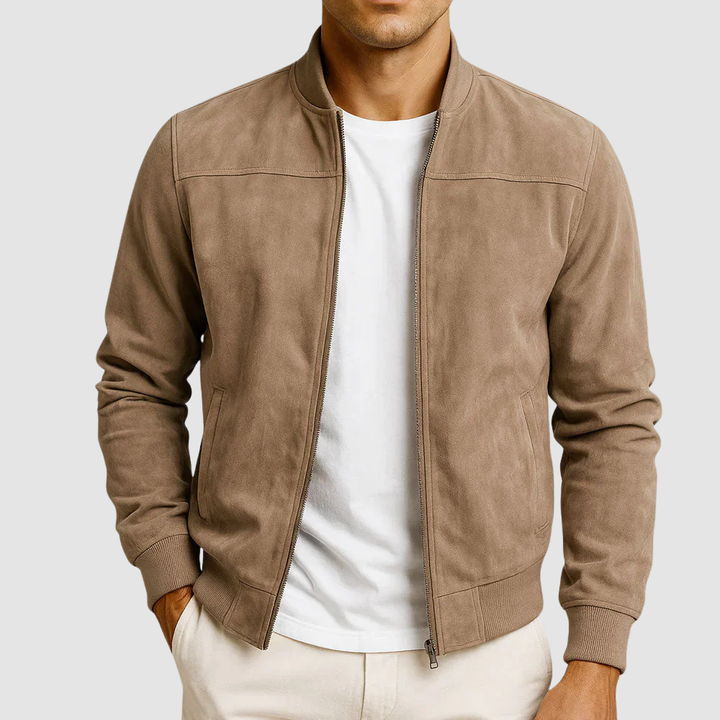 Arthur | Suede Bomber Jacket