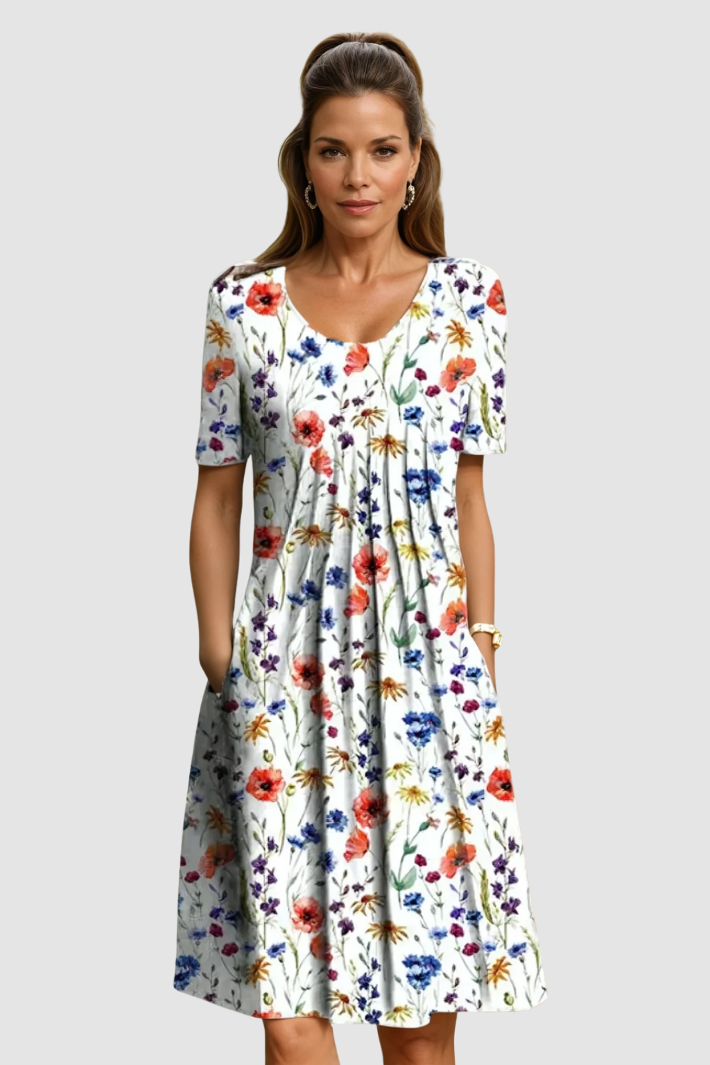ELVIRA | FLORAL MIDI DRESS