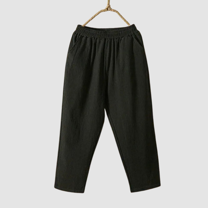 VALIRA | COTTON LINEN HAREM TROUSERS