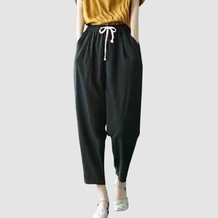 RAVELLA | HIGH-WAIST DRAWSTRING TROUSERS