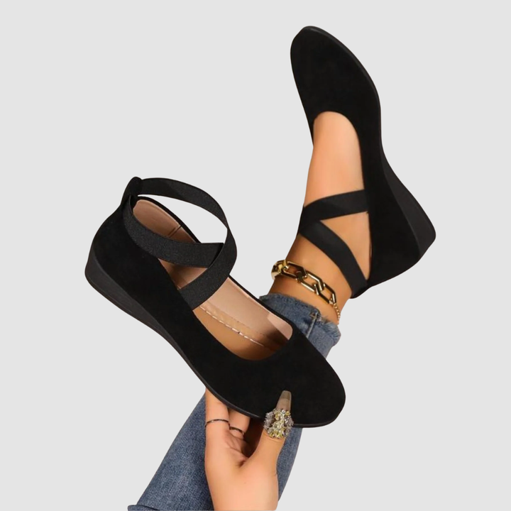 CATHERINE | WEDGE BALLERINA SHOES